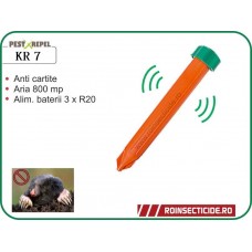 Dispozitiv electronic pentru combaterea rozatoarelor subterane (cartita, jder, dihor, sobolan de camp) 800mp - PestXrepel KR7
