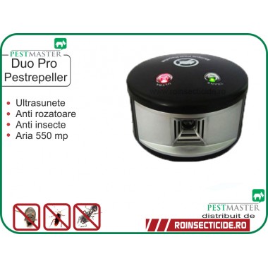 Aparat antigandaci,anti rozatoare cu ultrasunete (550mp) - Pestmaster Duo Pro