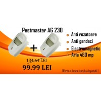 2 X Pest Repeller - Aparat cu unde electromagnetice impotriva soarecilor, sobolanilor, gandacilor, furnicilor (230mp) - Pestmaster AG230