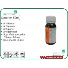 Solutie gandaci, anti purici, anti insecte daunatoare Cypertox FORTE 50ml
