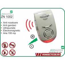 Aparat cu ultrasunete si unde electromagnetice impotriva gandacilor,rozatoarelor,termitelor (150mp) - Pestmaster ZN1002